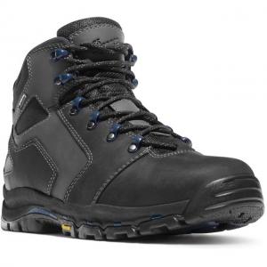 Danner Vicous 4.5in Non-Metallic Toe Boots, Black/Blue, 12EE, 13864-12EE