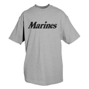 Fox Outdoor Physical Training Imprinted T-Shirt, Marines / Heather Grey, Small, 64-56 S