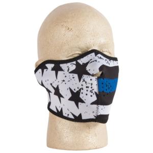 Fox Outdoor Neoprene Thermal Half Mask - Police Thin Blue Line, 72-64822