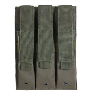 Fox Outdoor Triple MP 5 Mag Pouch, Olive Drab, 57-6530