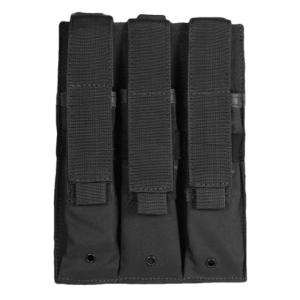 Fox Outdoor Triple MP 5 Mag Pouch, Black, 57-6531