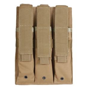 Fox Outdoor Triple MP 5 Mag Pouch, Coyote, 57-6538