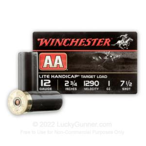12 Gauge - 2-3/4" 1oz. #7.5 Shot - Winchester AA - 250 Rounds AAHLA127