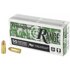 Remington Range Handgun Ammo 9mm Luger 115 Gr FMJ 1145 Fps 1000/ct Case (20-50/ct Boxes) 10047700661213