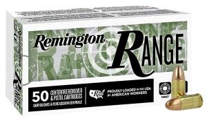 Remington Range 9mm Luger 124 gr FMJ R27780 Full Case - 1000 Rounds R27780 