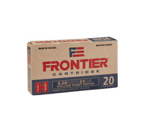 Hornady: Frontier 5.56 NATO, 55gr HP Match , 500/Case FR240 CS