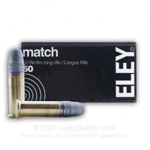 22 LR - 40 Grain LFN - Eley Match - 500 Rounds 01100