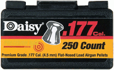 Daisy .177 Flat Head Pellets 12 Pack 250 Count SOLD BY CASE 12039256002570