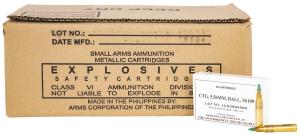 Armscor Centerfire Rifle Brass 5.56 NATO 62-Grain 1000-Rounds Case FMJ 1480601550173