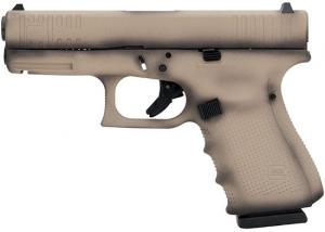Glock PG1950203SFDE 19 Gen 4 9mm 4.02 FS 17rd Shadow FDE