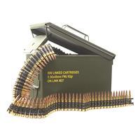 Magtech M27 Linked Ammo, .223 (5.56x45mm), FMJ, 62 Grain, 800 Linked Rounds in Ammo Can 151550010428