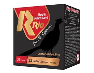 Rio Ammunition RPC285 Royal Pheasant 28 Gauge 2.75" 5 Shot 1 Oz 1250 fps 250 Rounds Case RPC285