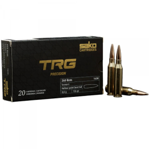 Sako TRG Precision .260 Rem 136gr Hollow Point Boat Tail Ammunition Box of 20 C661160HSA10XBX