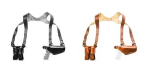Cebeci Arms Leather Horiz. Shoulder Holster LHS for Beretta 84, 85 Taurus PT58, Tan, 21020RT06 1900950046730