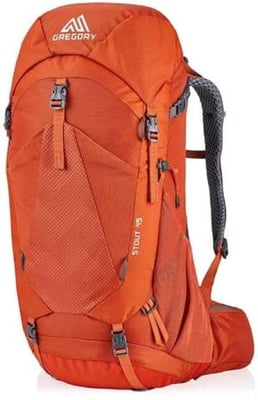 Gregory Stout 45 Backpack, One Size, 2746 cu in / 45 L, Spark Orange, 139261-0626