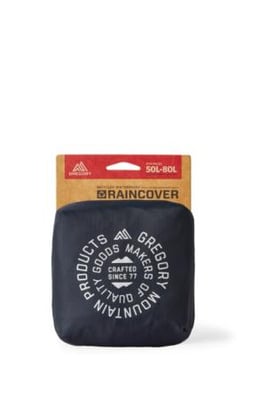 Gregory Raincover 50L-80L, Lava Black, Large, 141347-9574