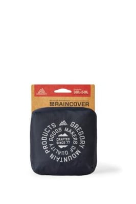 Gregory Raincover 30L-50L, Lava Black, Medium, 141348-9574