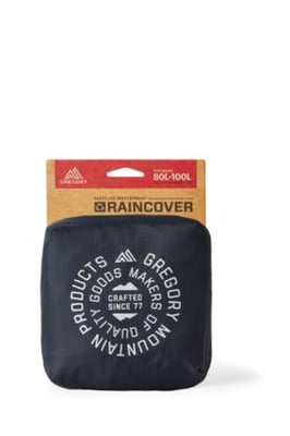 Gregory Raincover 80L-110L, Lava Black, X-Large, 141350-9574