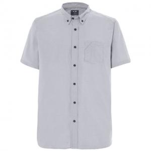 Oakley Short Sleeve Solid Woven - Men's, Fathom, Extra Large, 401860-6AC-XL