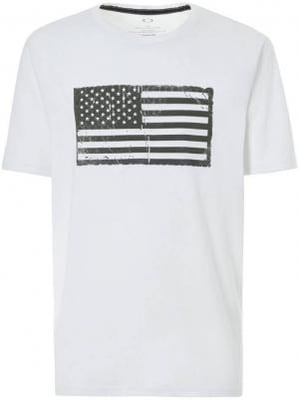 Oakley SC Mil Flag Tee | White | Medium | Cotton | LAPoliceGear.com 190645316656