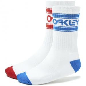 Oakley B1B Socks, 2 Pieces Pack - Men's, White, Medium, 93274-100-M