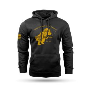Nine Line Pooh Bear Hooded Sweatshirt Black L 