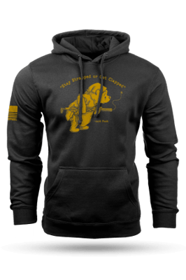 Nine Line Pooh Bear Hoodie, Black - X-Large 