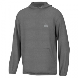 Huk Huk'd Up Performance Fleece Hoodie Volcanic - Ash Heather - Large 