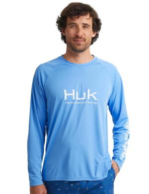 HUK VENTED PURSUIT MAROLINA BLUE LS S 