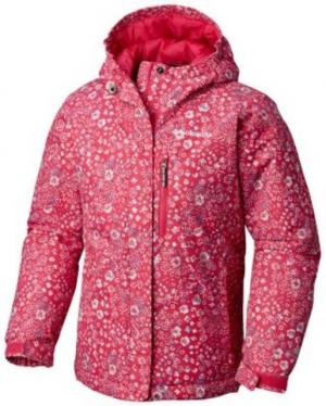 Columbia Magic Mile Jacket - Girls, Cactus Pink Floral Print, Extra Large, 1753941612-XL