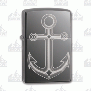 Zippo Black Ice Anchor Lighter 191693114188