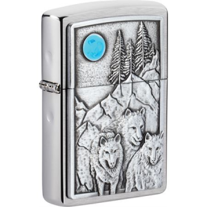 Zippo 17217 Wolf Pack and Moon Lighter 191693172171