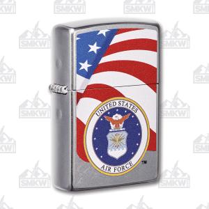 Zippo USAF Street Chrome Lighter 191693173055