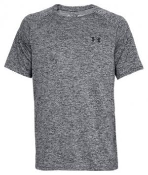 Under Armour Tech Short-Sleeve T-Shirt for Men - Charcoal Dark Heather/Black -  2XL 192006316428
