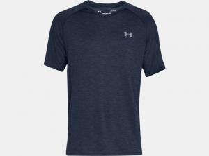 Under Armour Tech V-Neck Short-Sleeve Shirt for Men - Academy/Steel - L 100169044-2857553