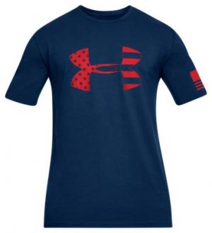 Under Armour Freedom Tonal BFD Tactical Graphic T-Shirt for Men - Academy/Red - M 192007664535