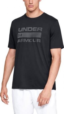 Under Armour UA Team Issue Wordmark Short Sleeve Shirt - Men's, Large, Black, 1329582001LG