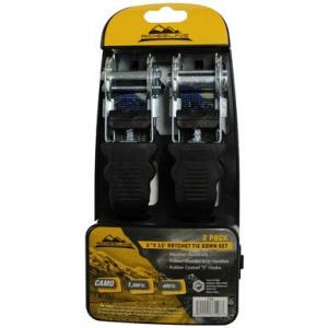 Focus-On Tools (FOT) 2Pc 1"X15' Ractchet Tie Down 37206