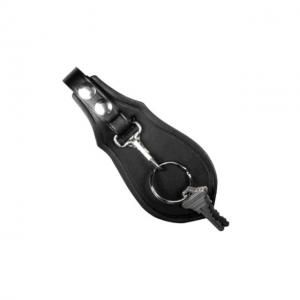 Boston Leather Key Loop With Flap-pl, Nickel - 5448-1-N