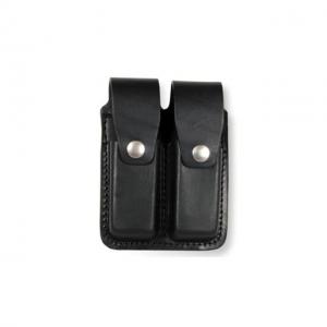 Boston Leather Doub Mag Pouch 9mm Pl Bl Bask - 5601HS-3 5601HS3
