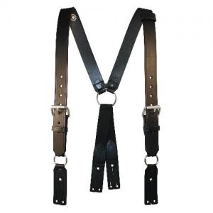 Boston Leather Boston - Fireman's Leather Suspenders, Red - 9175XL-1-RED 9175XL1RED