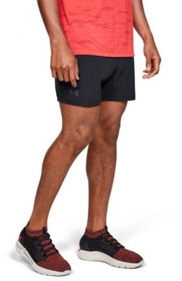 Under Armour Qualifier WG Perf Short 5in - Men's, Black, 2XL, 13276780012X