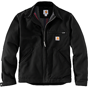 Carhartt Men's Duck Detroit Work Jacket Black, Medium Tall 192776182889