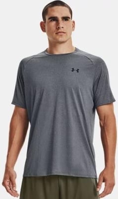 Under Armour Men's UA Tech 2.0 Novelty Short Sleeve T-Shirt - 1345317 - Pitch Gray/Black (012)