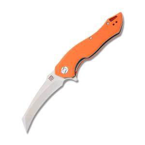 Artisan Cutlery 1816P-OEF Eagle D2 Tool Steel Blade Orange G10 Handle