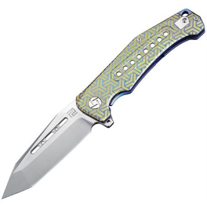Artisan 1705GBU02 Jungle Framelock Knife with Blue Handle