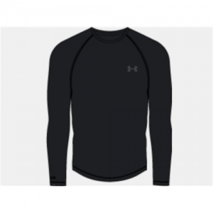 Under Armour ColdGear Base 4.0 Long-Sleeve Crew Top for Men - Black/Pitch Gray - S 100774710-2845759