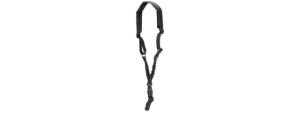Lancer Tactical Heavy Duty Foam Padded Single Point Sling w/ QD Buckle, Black, CA-2145B
