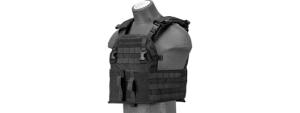 Lancer Tactical Quick Depart Plate Carrier, Black, CA-2155B