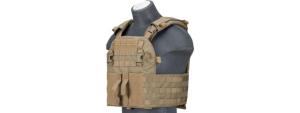 Lancer Tactical Quick Depart Plate Carrier, Tan, CA-2155T